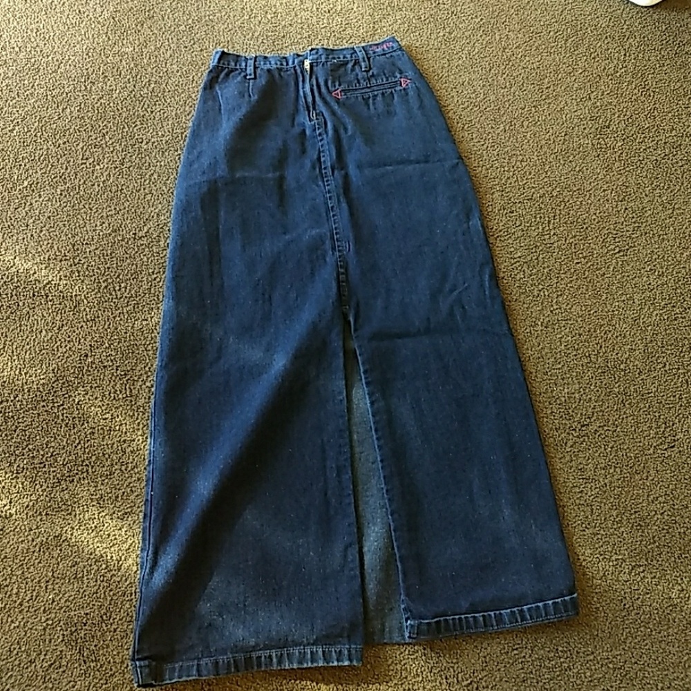 TOMMY HILFIGER LONG JEAN SKIRT!